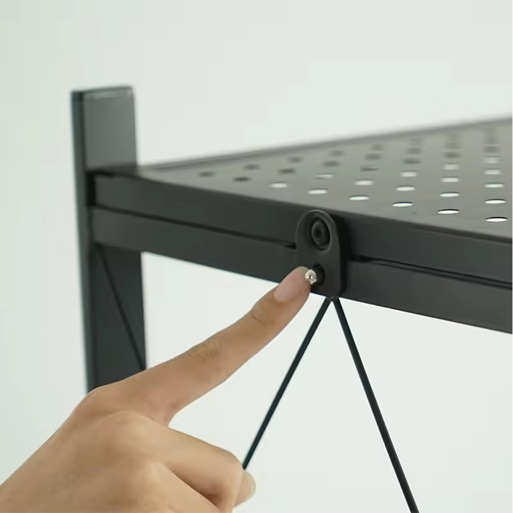 Foldable Multi-Tier Large-Capacity Storage Shelves for Home